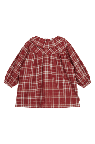 Hust & Claire Karoline rutete kjole - teaberry