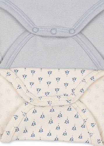 Fanga Fontana Bello 2-pk body til baby - blue mix