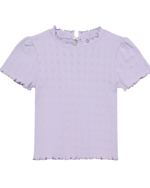 Hovedbilde En Fant Pointelle t-skjorte til jente - purple ...
