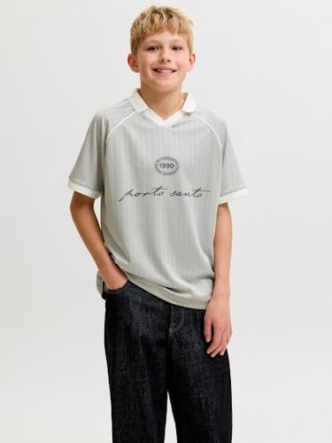 Jack & Jones kortermet Football polo til junior - vapor blue