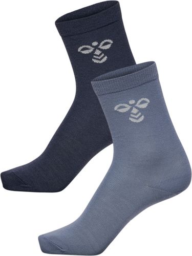 Hummel 2 pk Ullsokker til junior - ombre blue/flint stone