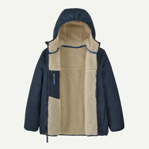 Patagonia Kids' Reversible Ready Freddy Hoody, New Navy