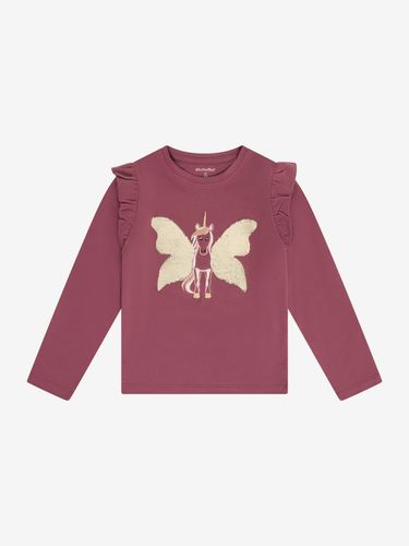 Minymo Unicorn genser til barn - crushed berry