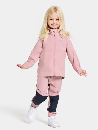 Didriksons Hallon Vindtett jakke til barn - soft pink