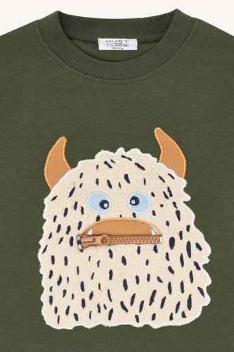 Hust & Claire Anton Snowmonster genser - deep ivy