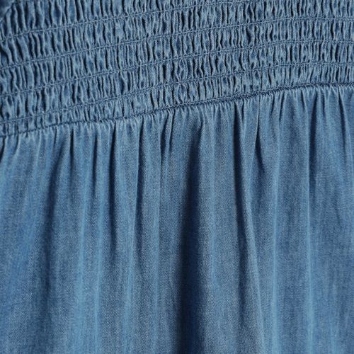 Minymo Chambaray denimkjole til barn - faded denim