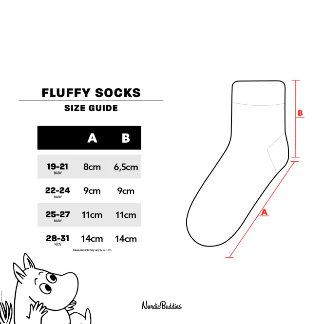 Hovedbilde Moomin Fluffy Sokker til barn, Gul