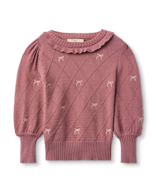 Hovedbilde Fliink Alon Bow bluse til jente - ash rose