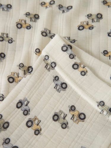 Name It Wang Tractor ull leggings til barn - coconut milk AOP