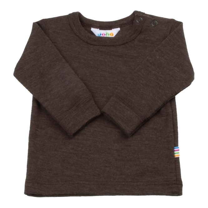 Hovedbilde Joha Wool Melange trøye mini - mørk brun