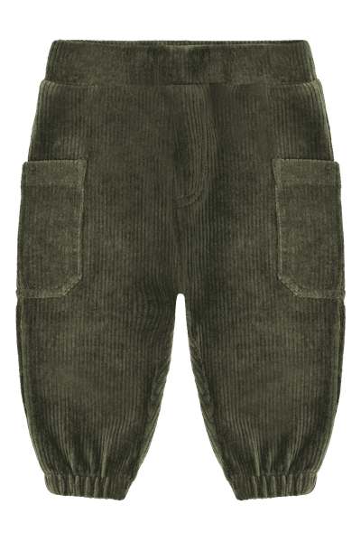 Hovedbilde Hust & Claire Gus kordbukse til baby - deep ivy