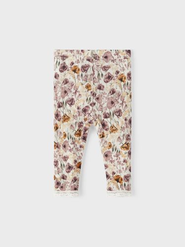 Name It Wang ull leggings mønstret baby- moonbeam