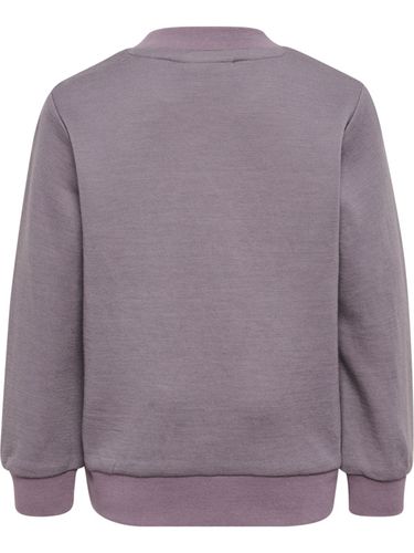 Hummel Bee Mini ull/bomull genser - gray ridge lilla